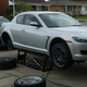 My RX-8 spends a lot of time in this position.